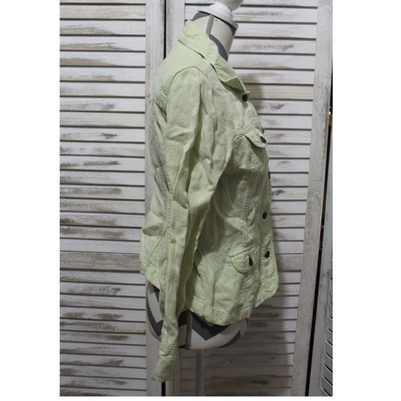 J. Jill 100% Linen green light jacket(684) - Picture 2 of 6